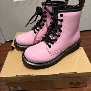 Dr. Martens Pink Lace-Up Boots Toddler/Little Kids Sz 12